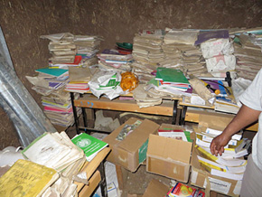 Storeroom before